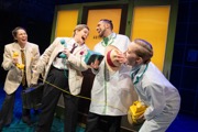 Original Broadway Cast of Operation Mincemeat, March 2025 (Photo by Julieta Cervantes)